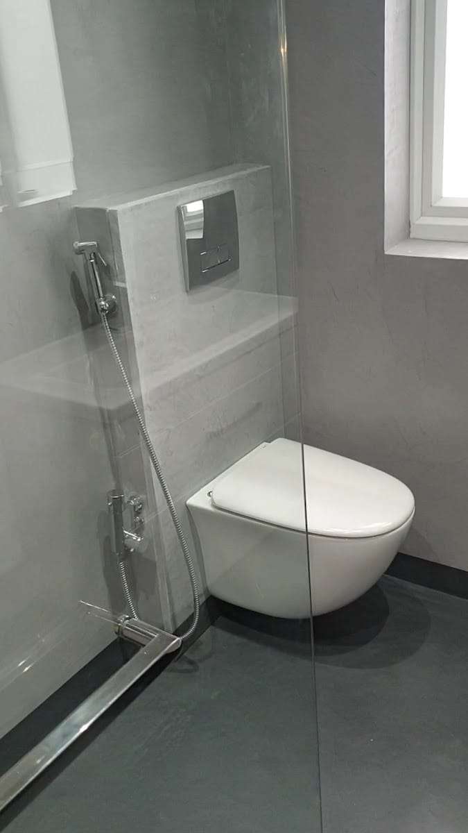 Microcement shower room, by R Construction Ltd